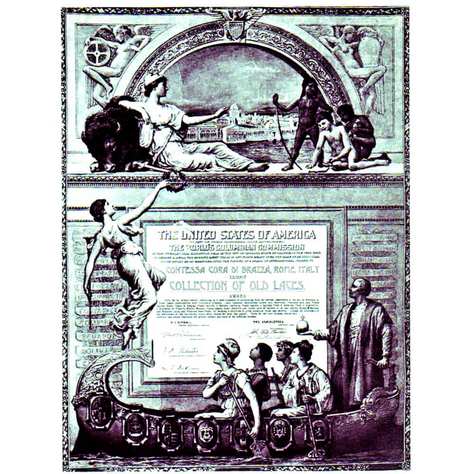 Riconoscimenti per la partecipazione all’Expo di Chicago (1893)